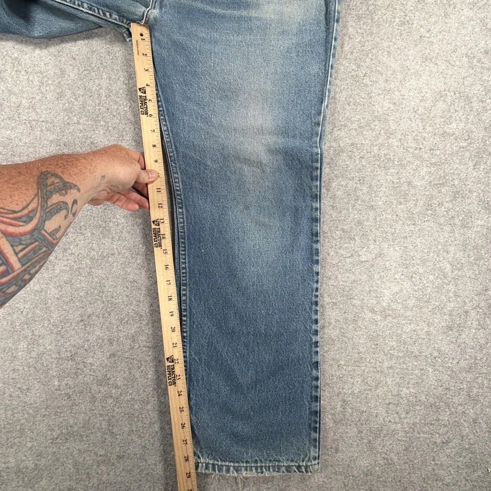 Vintage Levis 505 Jeans Mens 42x30 (Fits 40x29) Straight Orange Tab USA 70s